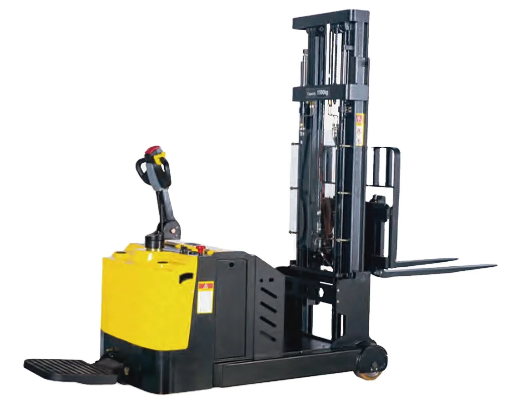 Economic Full Electric Counterbalance 1300mm High Lift Pallet Battery Stacker with Motor