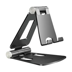 Aluminum Phone Stand Portable Adjustable Dual Folding Mobile Support Tablet Phone Holder Stands