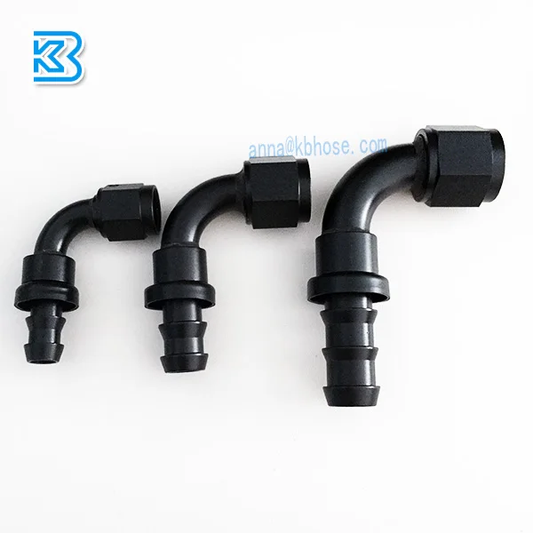 an4 an6 an8 an10 an12 an16 aluminum push on lock oil hose ends an fittings adapter