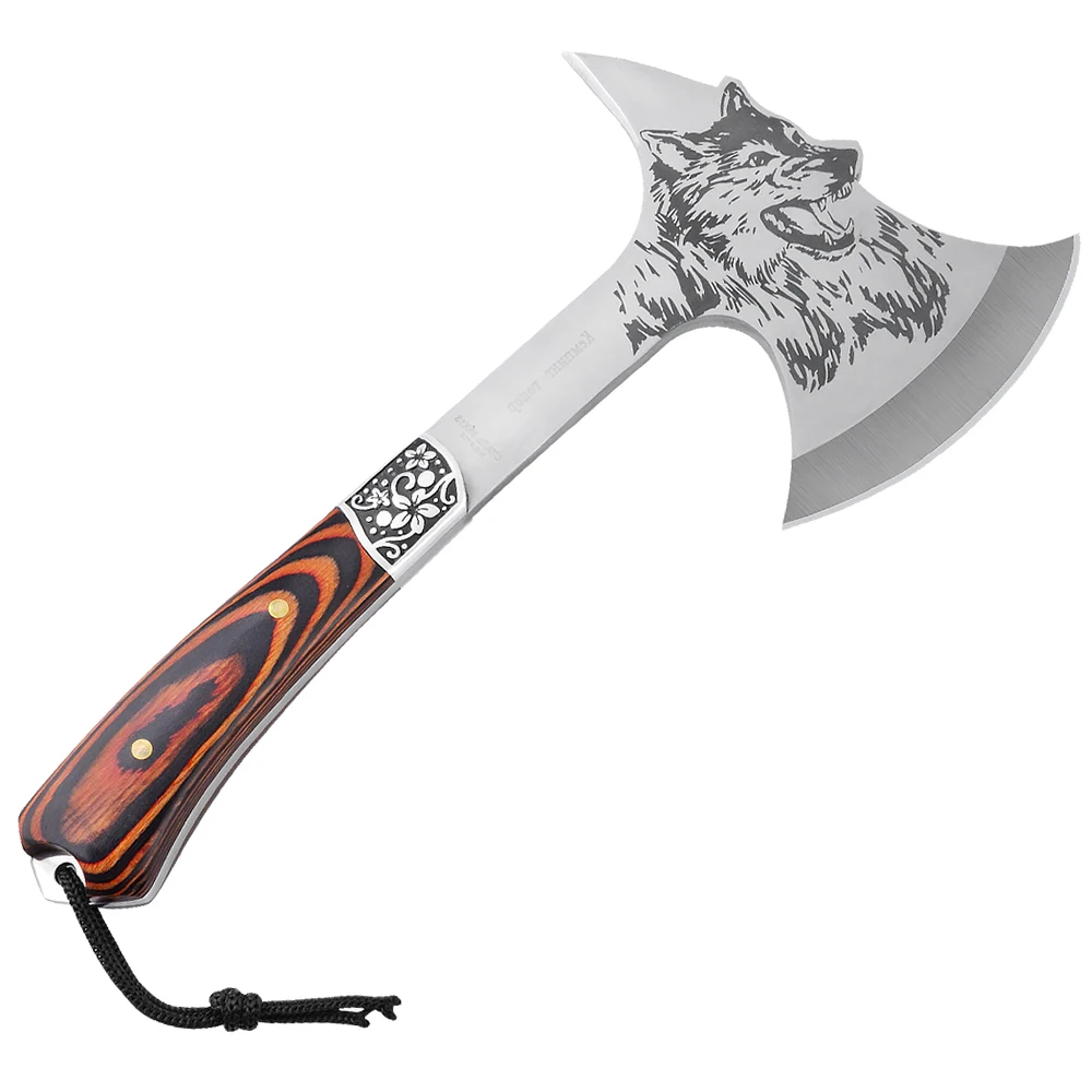 Best Mini Stainless Steel Camping Survival Hatchet AK-H1 Outdoor Tactical AX Hunting Wood Handle Hatchet