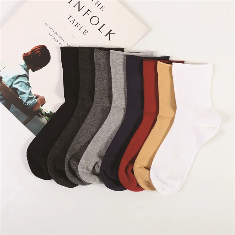 Wholesale Manufacture Customize Black Organic Breathable Men Cotton Custom Seamless Socks