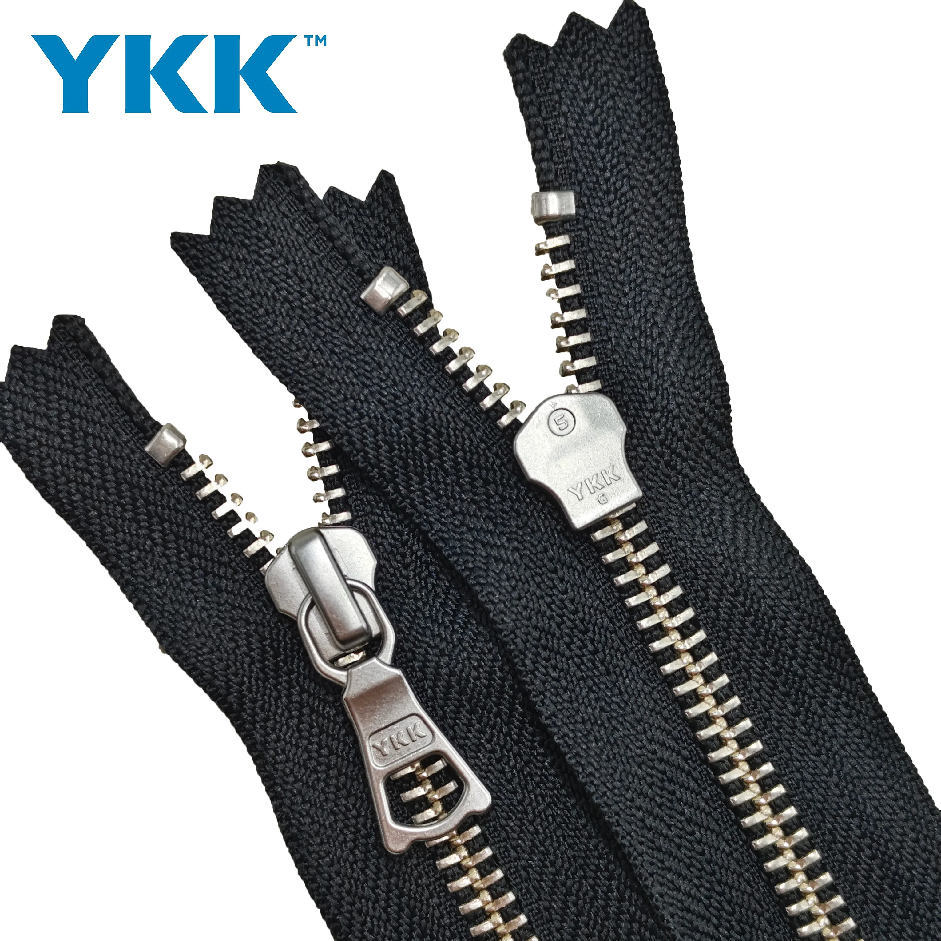 YKK 5 #8 # Платиновая металлическая молния для одежды