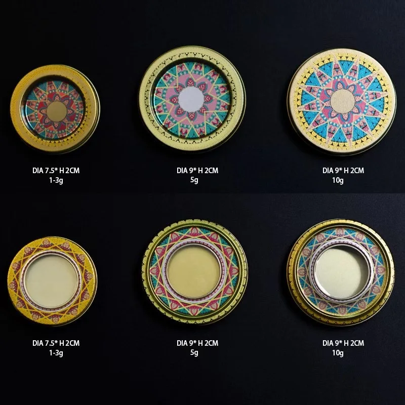 High Quality Customized Tin Saffron Box Sliver Series Empty Tinplate Tin Packaging Boxes For Saffron