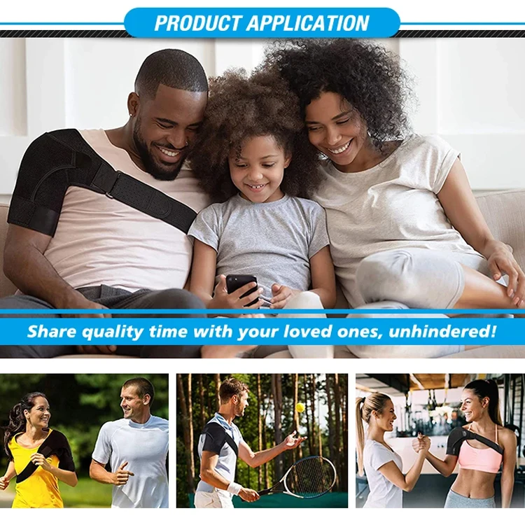 2024 Breathable Protector Wrap Immobilizer Flexible Shoulder Support Bracket Brace With Comfortable Rotator Cuff