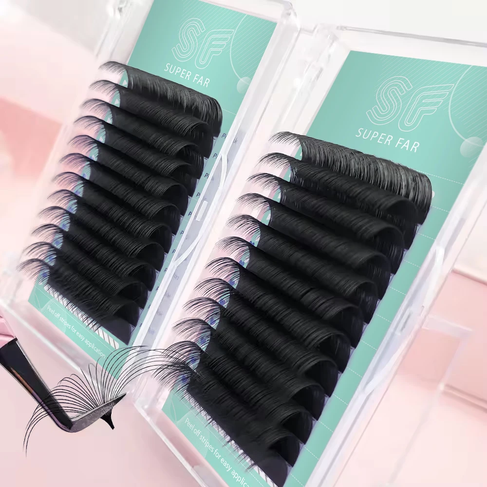 Легкий Вентилятор матовый темно-черный объемный ресниц для наращивания ресниц кашемировый лоток для наращивания ресниц поставщик