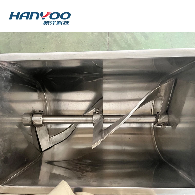 HANYOO Chemical Agriculture Mixer Machine Trough Type Lithium Titanium Oxide Mortar Yeast Mixing Equipment