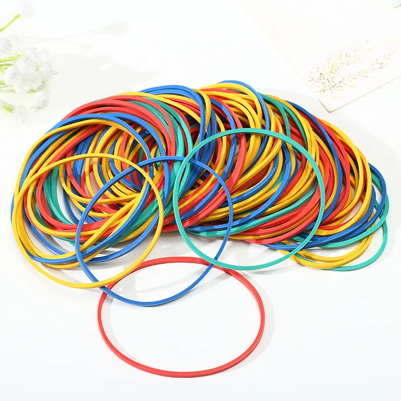 custom synthetic elastic assorted colors rubberbands rubber bands for money