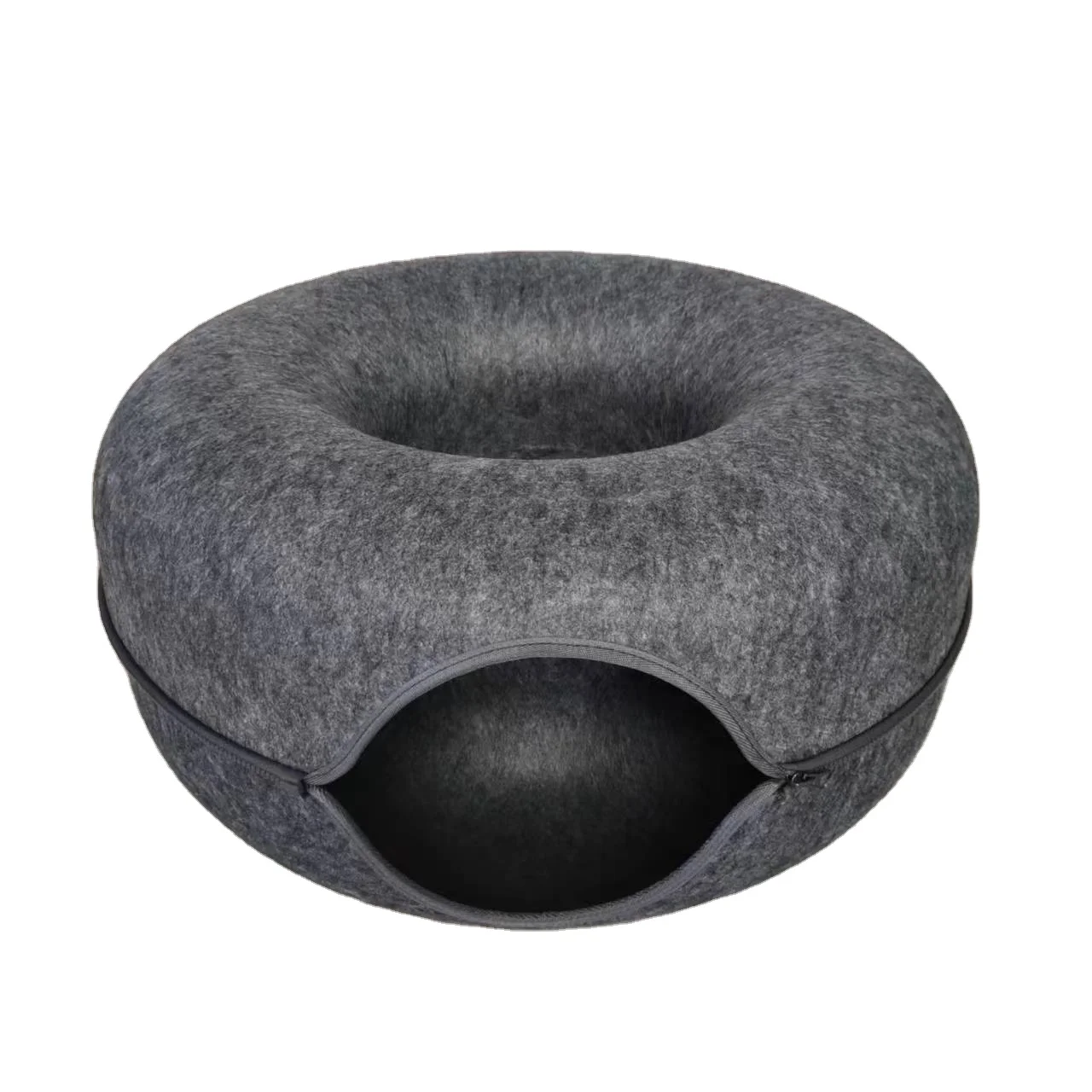 felt tunnel cat cave pet bed customized Logo color factory price