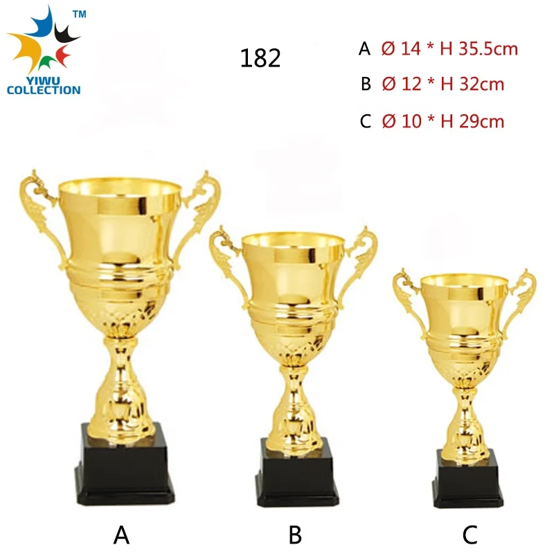 Trophy Cup Bodybuilding Gold Metal Trophy Figuras De Trofeos Custom Design Europe Sports Medals Soccer Silver Cup Trophy