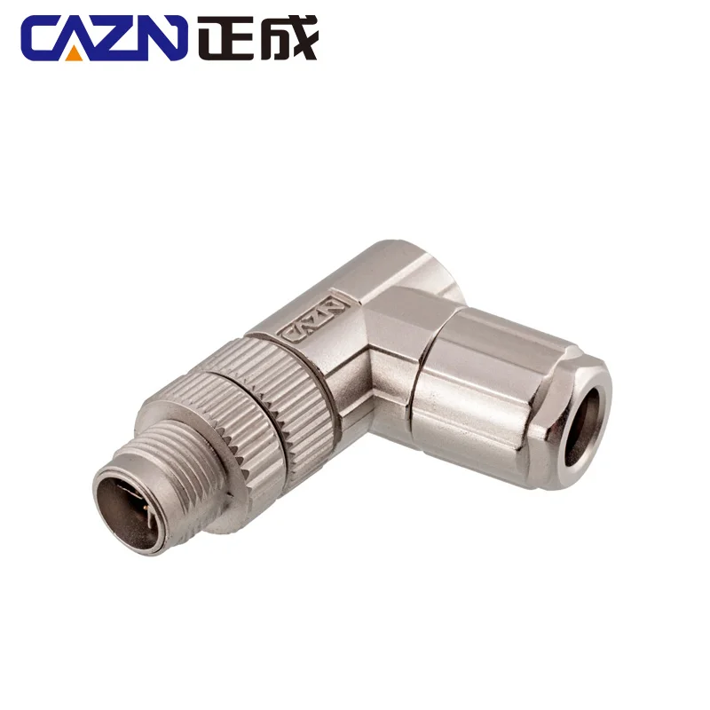 M12 X-код Y-кодирования 6 8 позиций шпильки прямое или под углом в собранном виде металлический штекер 24 26 провода AWG SS-12400-001 IDC прекращение разъем