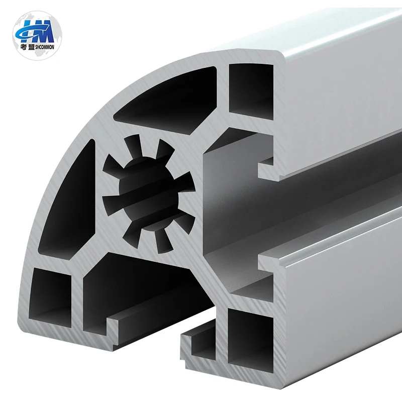 4545R Silver Anodized V-slotted Aluminium Ruler Profile Workbench 4545 Series Aluminum Extrusion For Sale