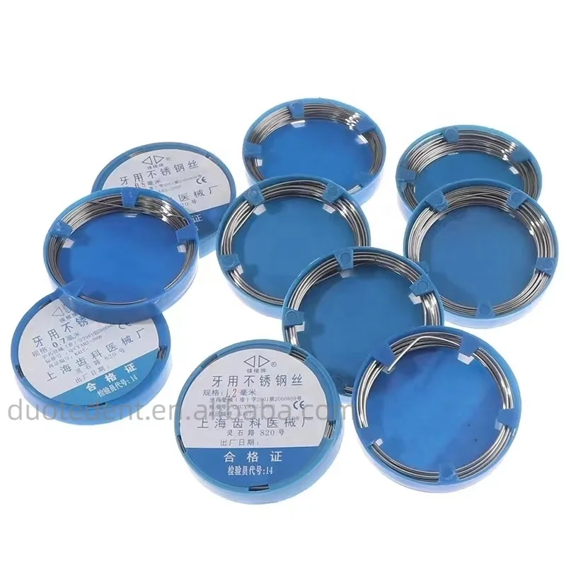 Dental Flat Wire Orthodontic Support High Tensile Stainless Steel Bracing Material Consistent Thickness Lab Approved Retainer