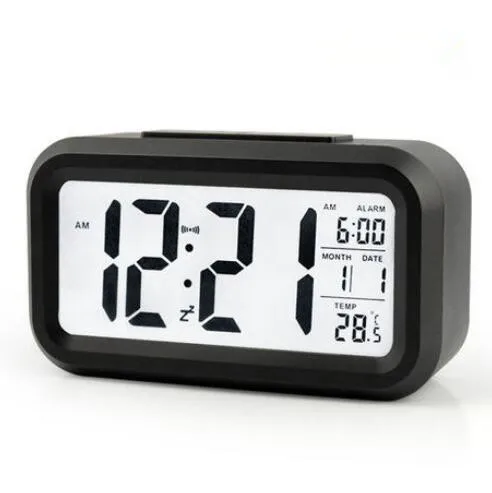Temperaturel Alam   Digital Led Alarm Desk Table Clock Electronic Desk Table Clocks With Calendar LCD Table Clocks  M0147