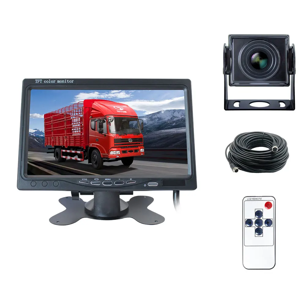 720p AHD камера 7 дюймовый монитор Автобус CCTV грузовик 12v 24v система
