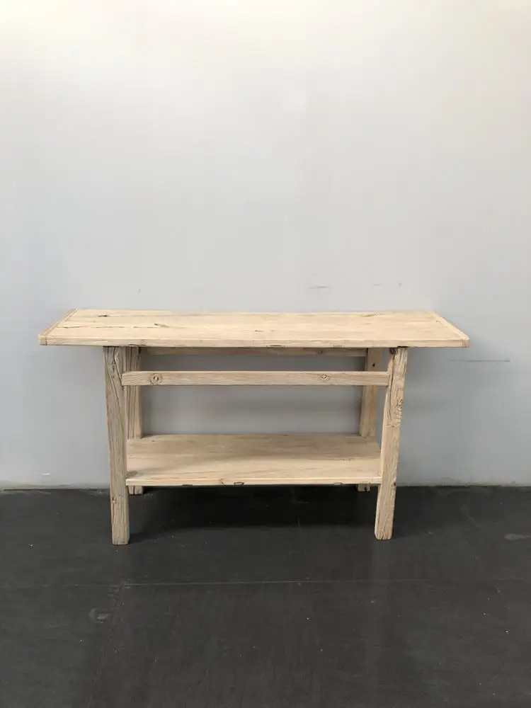 Antique Chinese wholesale furniture rustic recycle wooden natural console table