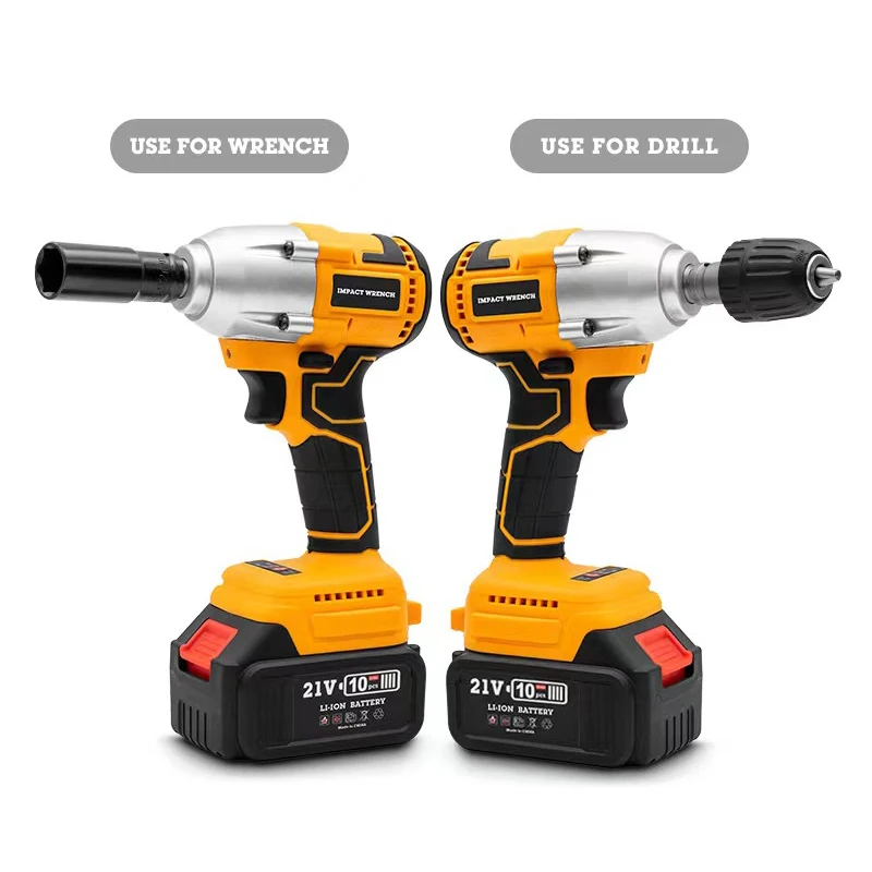 High quality heavy duty auto repair high power cordless operation electric torque wrenches impact lithium wrench socket set