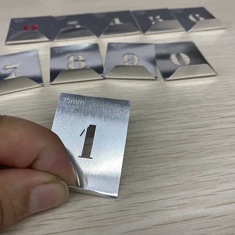 metal letters decoration alphabet stencil