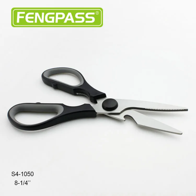 Wholesale Kitchen Poultry Shears Scissors Stainless Steel Custom OEM Customized Logo Item Soft Handle Scissors For Kitchen