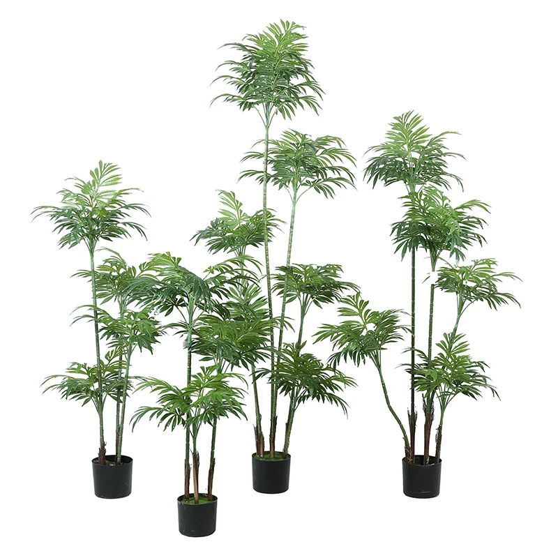 Factory Direct Plastic High Vivid Leaf Real Touch Bonsai Iron Tree Decor Potted Decorative Indoor Artificial Plant