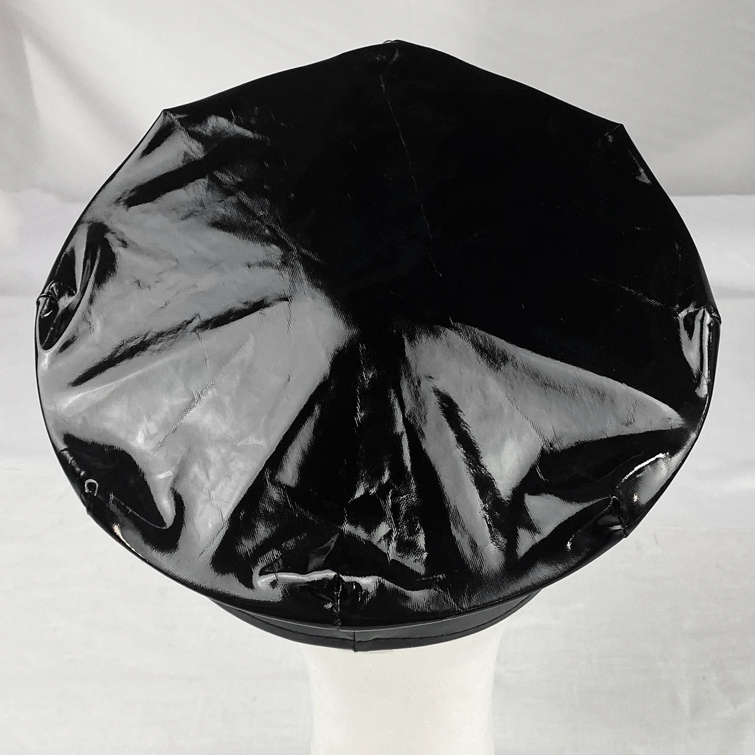 Patent Leather Officer Role Play Kit Hat  for Cop Swat FBI Halloween Party Dress up Costume Accessories