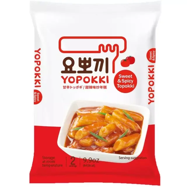 BAGIS 1 YOPOKKI sweet & spicy topokki, ready-to-eat, made in Korea, Korean Food, K-FOOD, Easy to cook/distribute, easy to cook