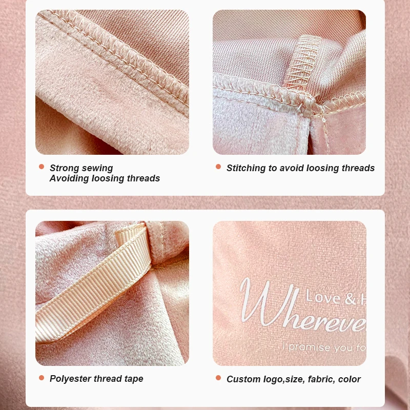 Yile Custom Logo Pink Luxury Dust Bag for Handbags Travel Storage Pouch Felt Cloth Velvet Drawstring Bags