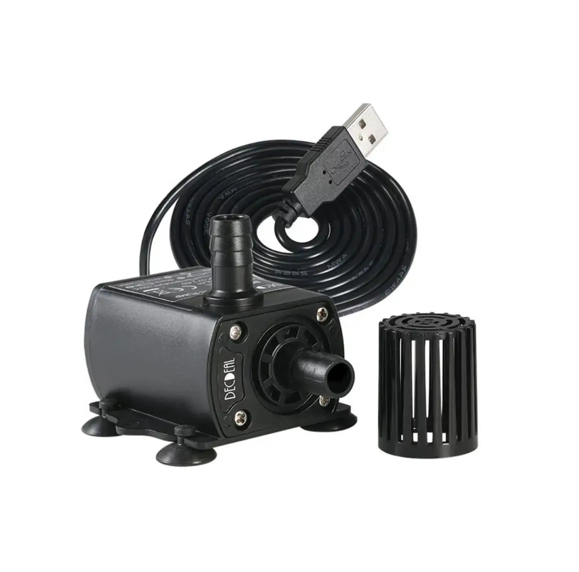 Factory wholesale 2.4W DC 5V Aquarium Submersible USB Pump with filter
