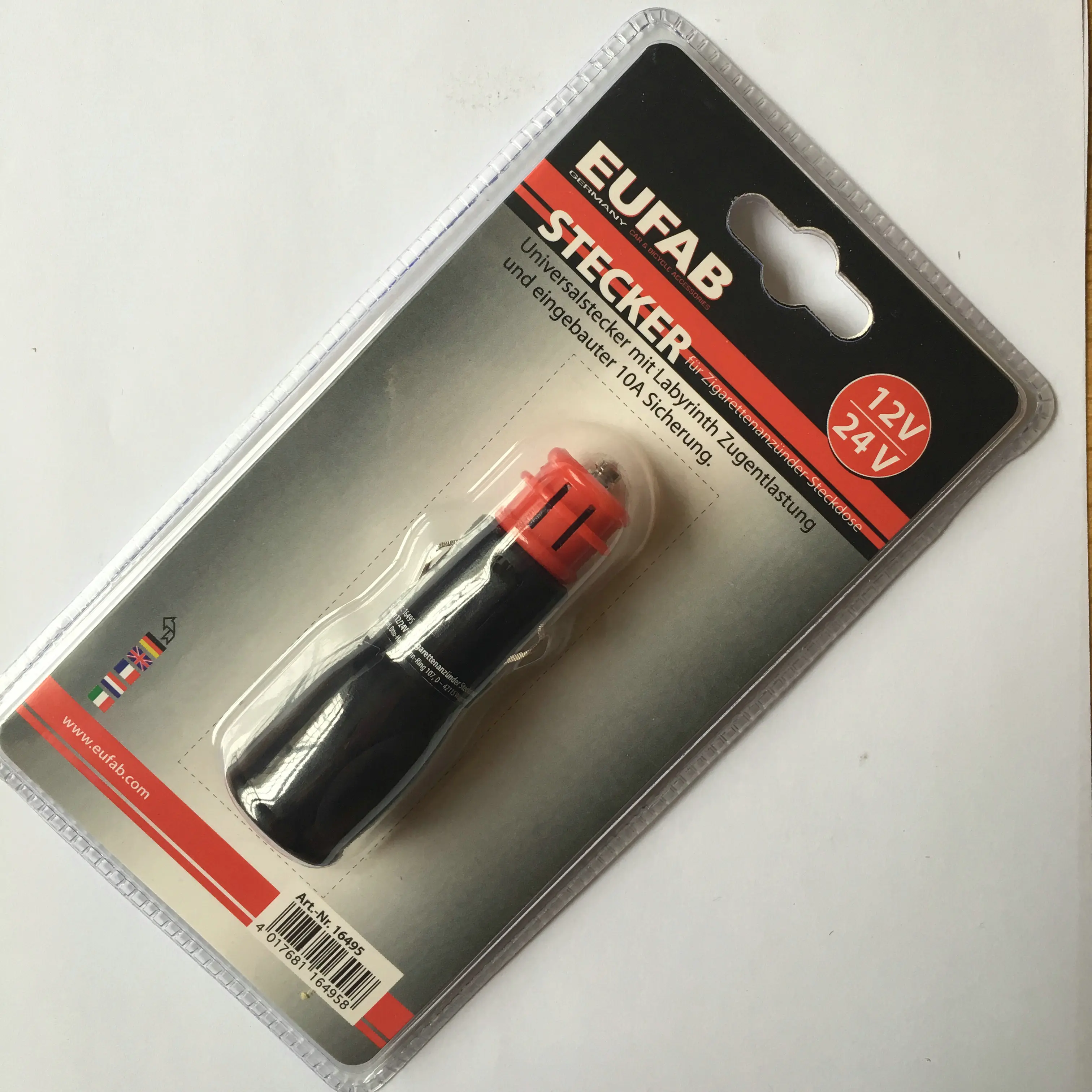 12V 24V auto car cigarette lighter plug switched