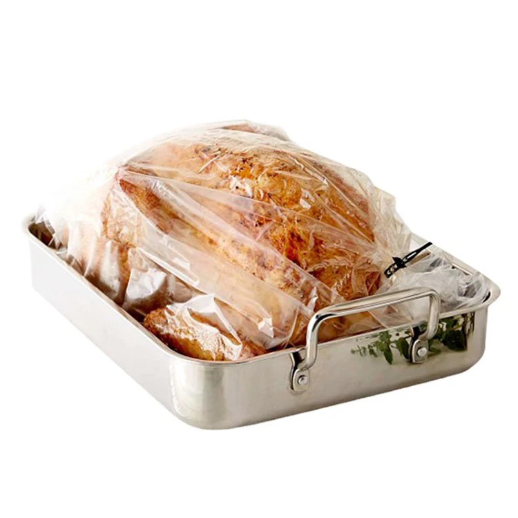 Custom clear transpsrent PP plastic bags for oven baking oven bags turkey oven bags