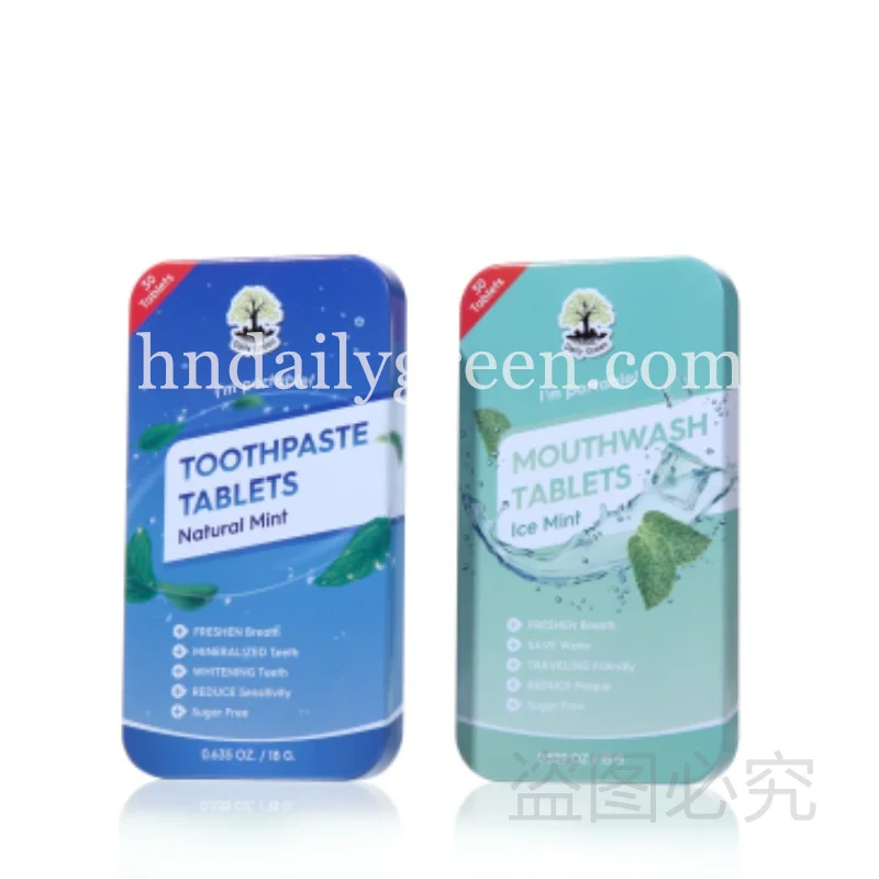 Toothpaste Tablets With Fluoride 100% Plastic Free Protect Your Teeth All Natural