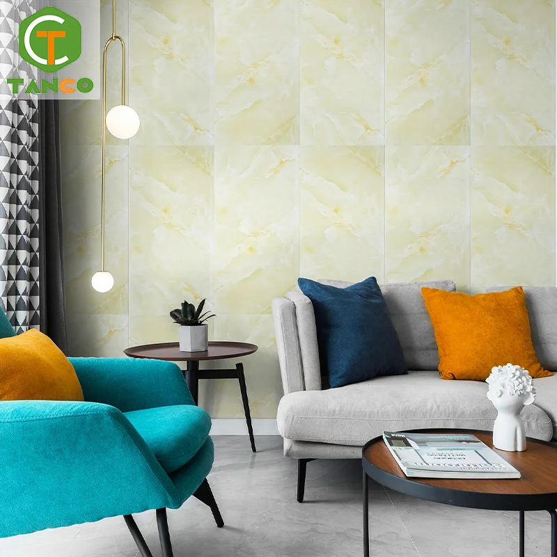 Hot selling pvc tile sticker with low price kitchen wall tiles with sticker aspect self-adhesive foam wallpaper sticker