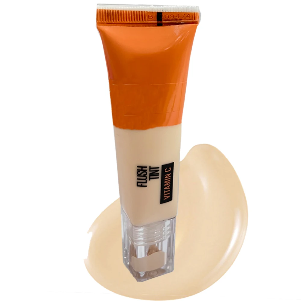 Natural Concealer Oil Control Brightening Foundation Makeup Liquid Cosmetic Waterproof with Vitamin C Whiten  Foundation