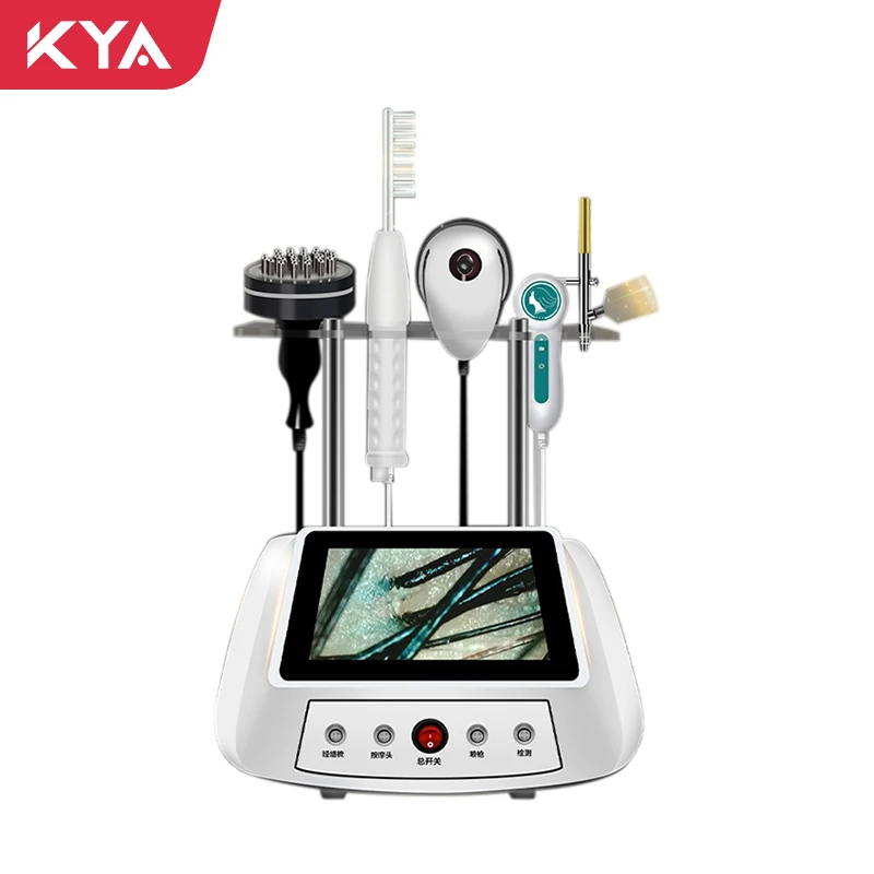 Hair Scalp Analyzer Machine Follicle Analysis With Sprayer Rf Massage Management Hair Scalp Treatment Machine