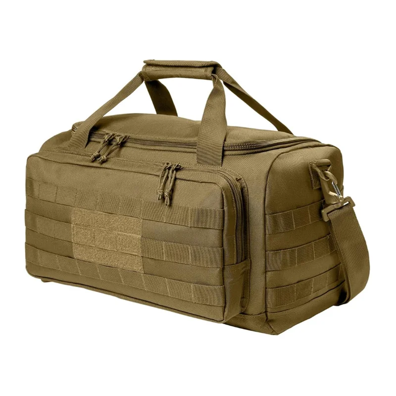 Tactical Molle Gear Range Bag with Shoulder Strap Outdoor Travel Weekender Gym Workout Deployment Bag
