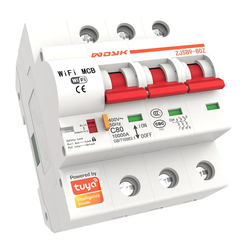 Tuya Smart Life 1/2/3/4P беспроводная камера смарт-автомат защити цепи защита от коротких замыканий с Alexa google home для умного