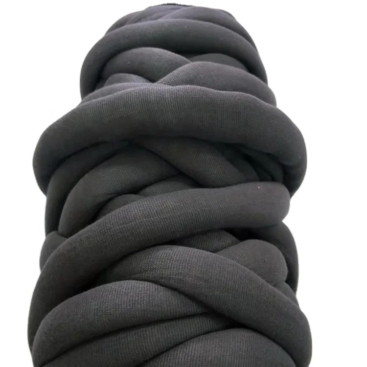 Factory good quality Bulk dyed polyester cotton chunky knitting yarn