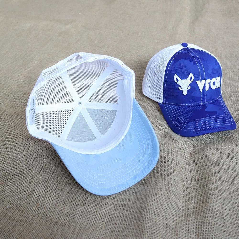 Hot Selling Hat Style 6 Panel Trucker Caps Special Jacquard Fabric Custom 3D Rope Embroidery Logo Trucker Hats Caps