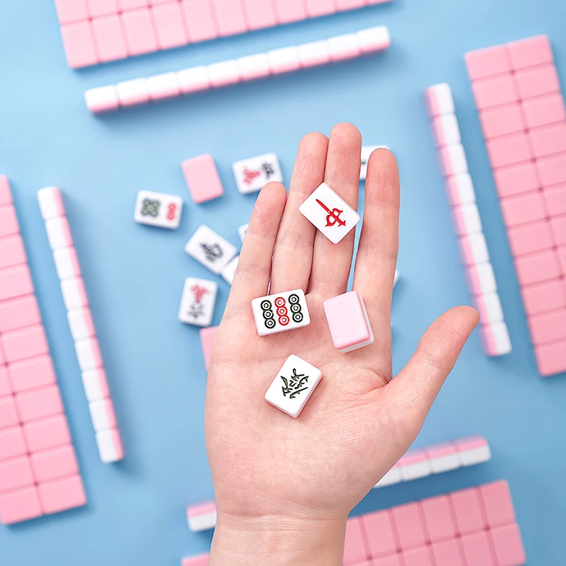 Resin mahjong chinese mahjong sets sale custom mahjong tiles