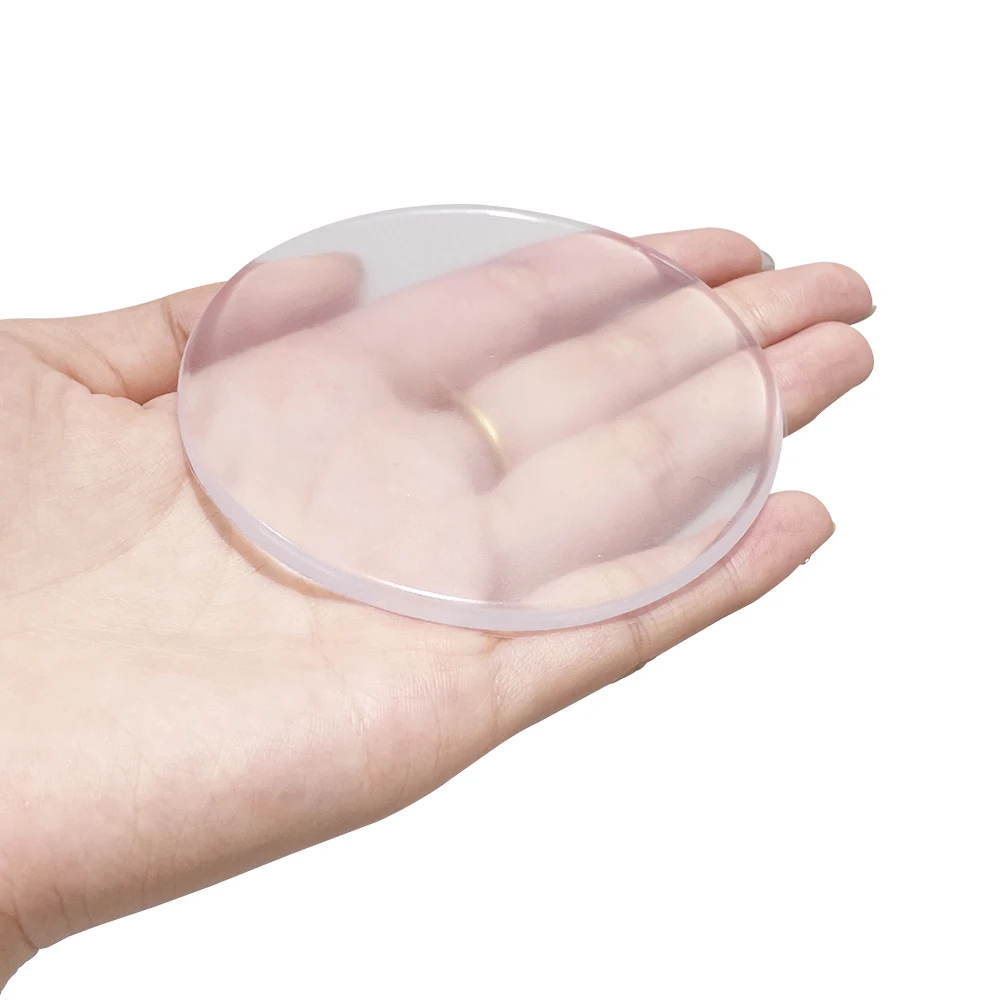 Door Knob Wall Shield, 6PCS Transparent Round Soft Rubber Guard Door Stopper Wall Protector Silencer, Stronger Self Adhesive