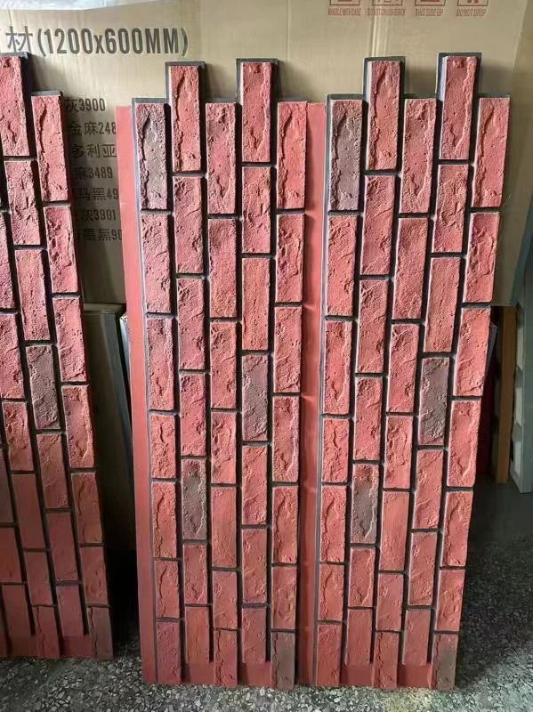 Commerce Fireproof Waterproof Anti-scratch Polyurethane Stone Cladding PU Decorative Wall Panel