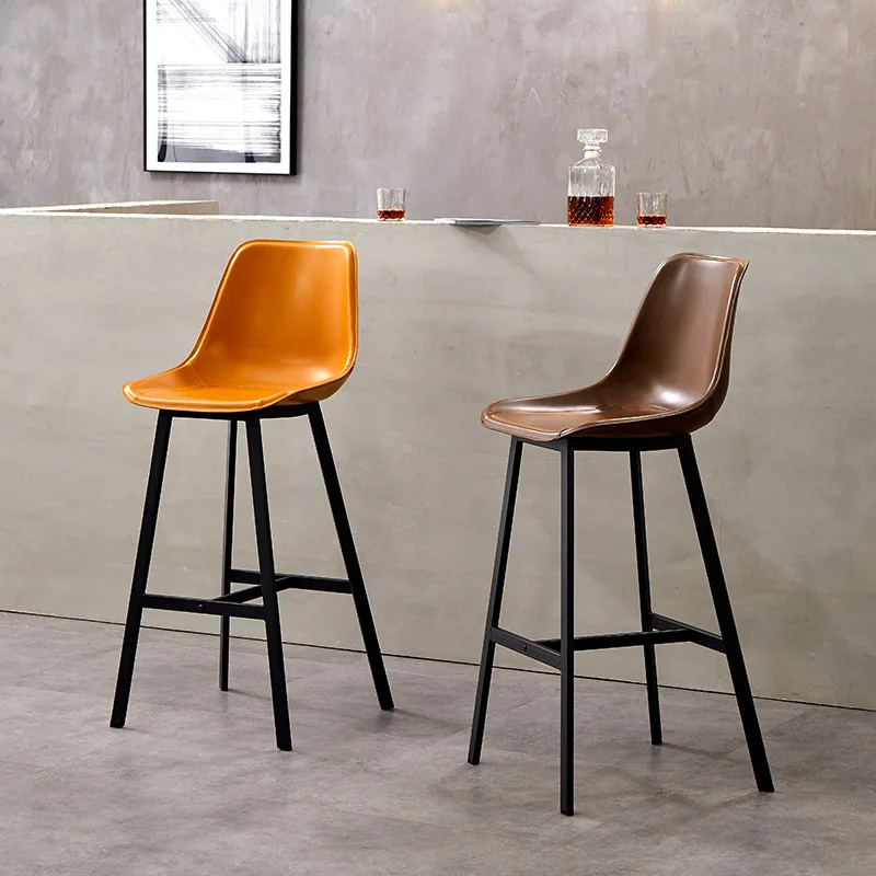 Chair Bar Counter Wholesale French Tall Table Restaurant Furniture Iron Luxury High Modern Black Metal Stool Chair Bar