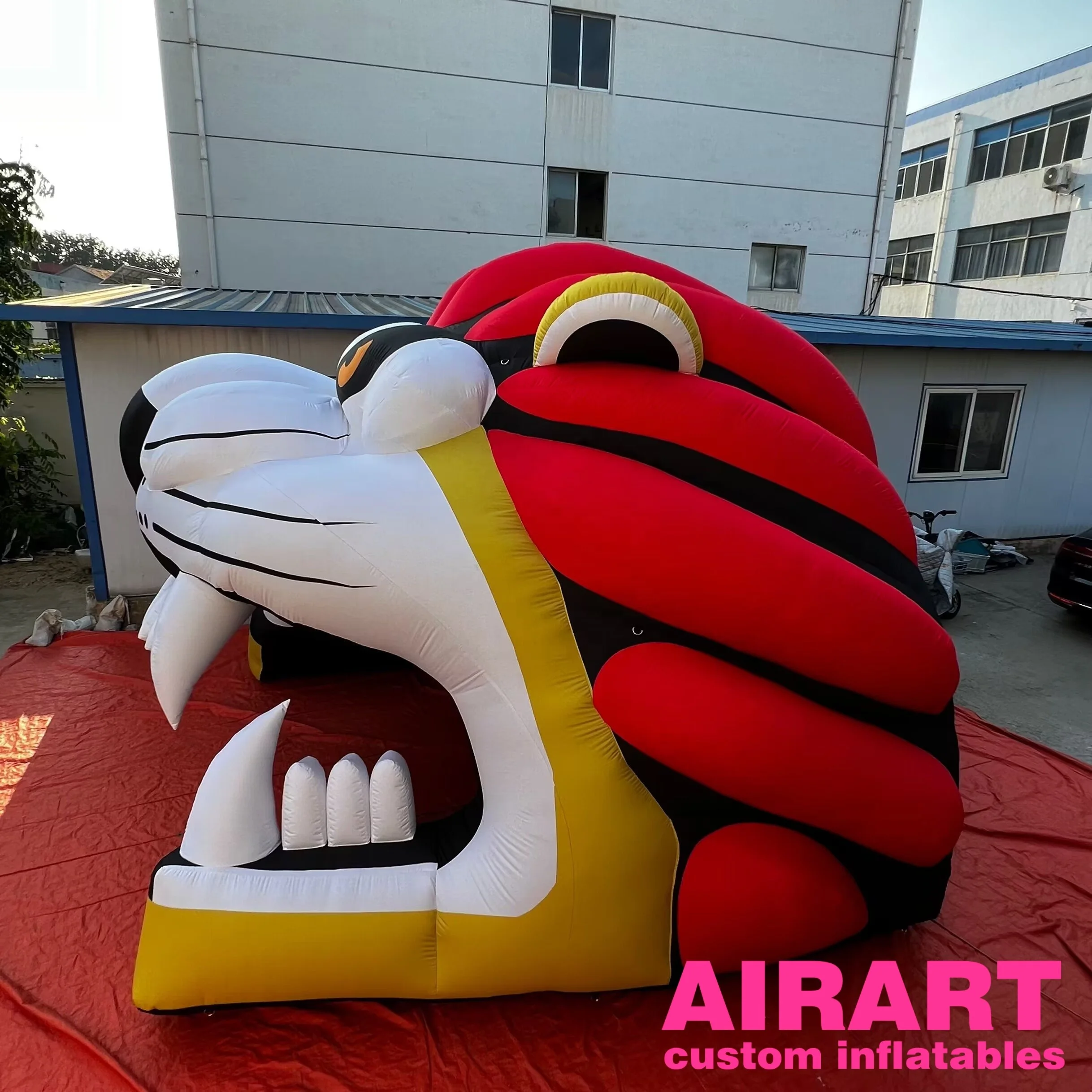 Giant inflatable lion tunnel inflatable animal channel for party decoration