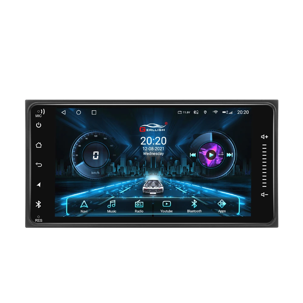 Double din 7inch android multimedia car dvd player gps navigation for toyota universal radio stereo