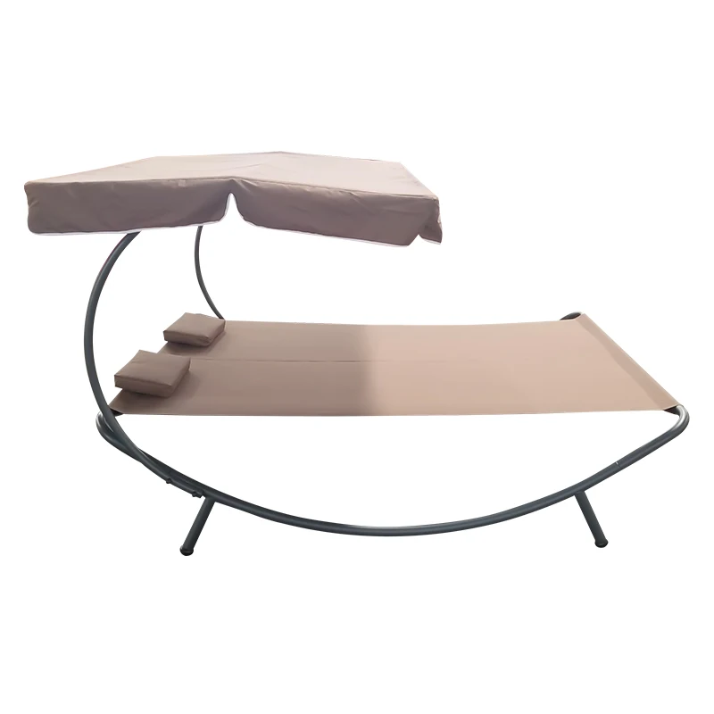 Sunbed Double Seat Beach bed  With Canopy Outdoor Furniture