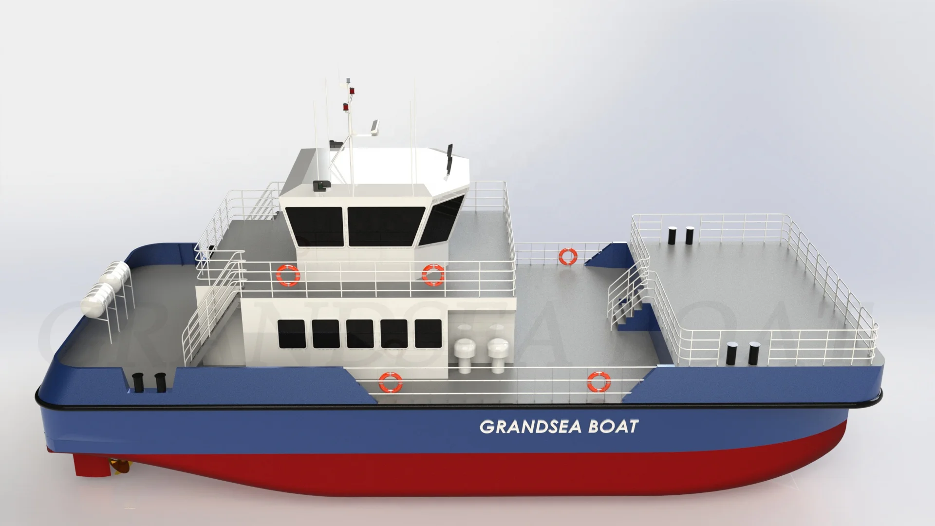 Grandsea 24m/80ft wind farm services vessels aluminum boat catamaran workboat