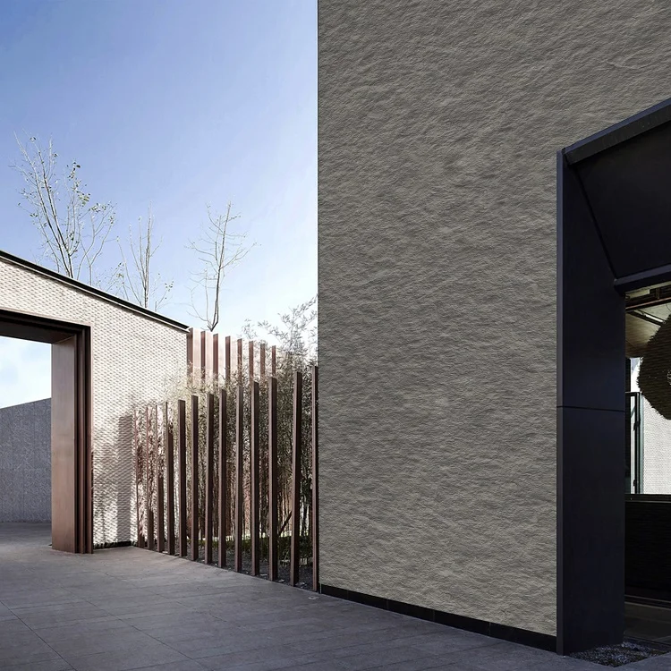 2.5-3mm Thickness gold diamond flexible wall tile fireproof rough granite stone  wall tile