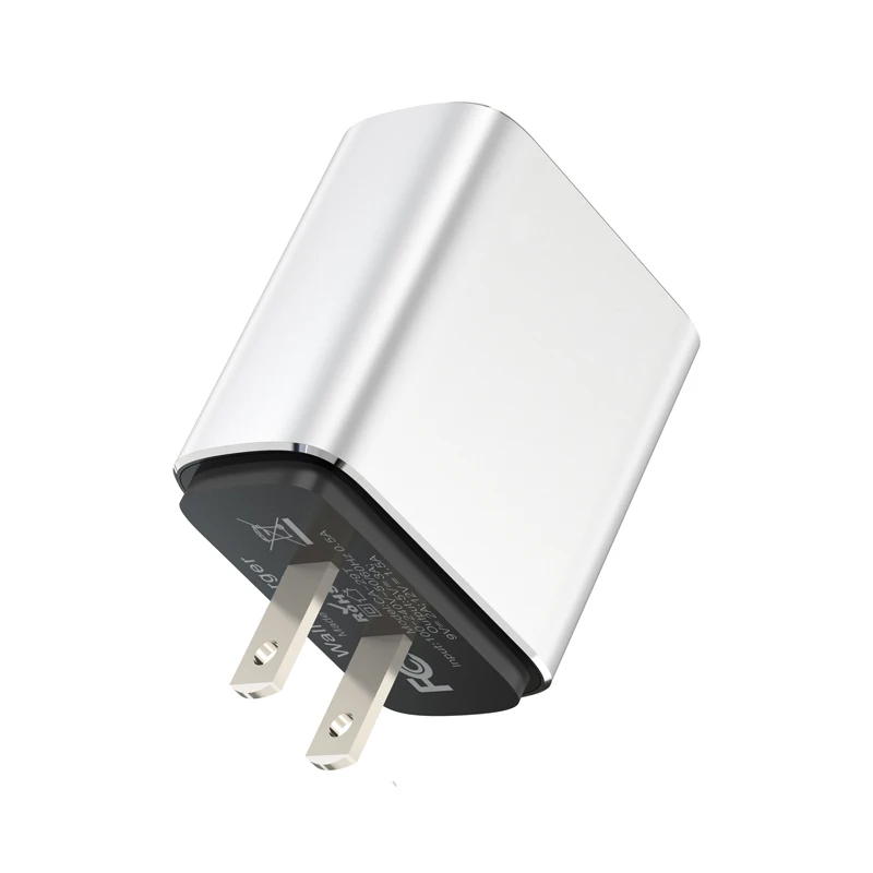 
2020 New Arrival High Quality US UK EU Aluminum Alloy Fast PD 18W Wall Charger PD Adaptor 