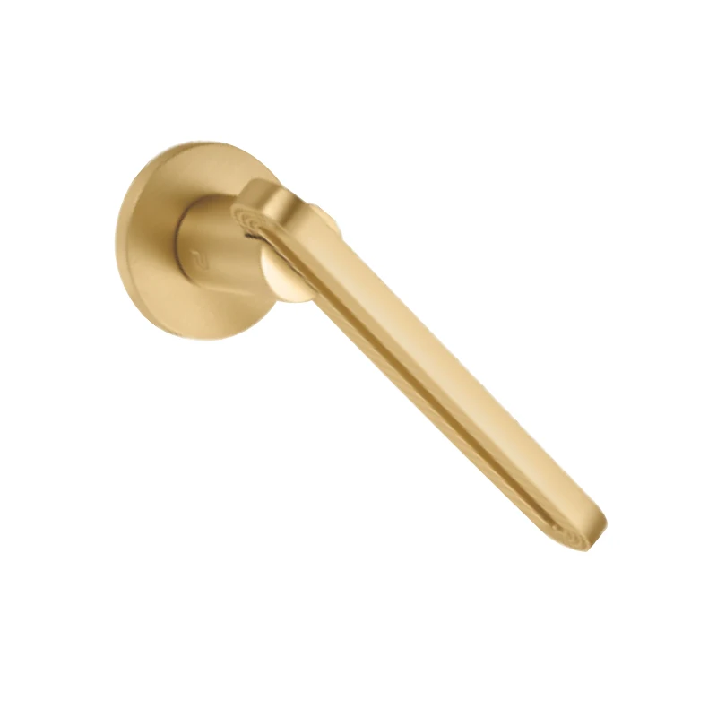 Black Door Handle For Room And Hotel Interior Gold Door Handle Zinc Modern Wooden Door Lever Handle Luxury