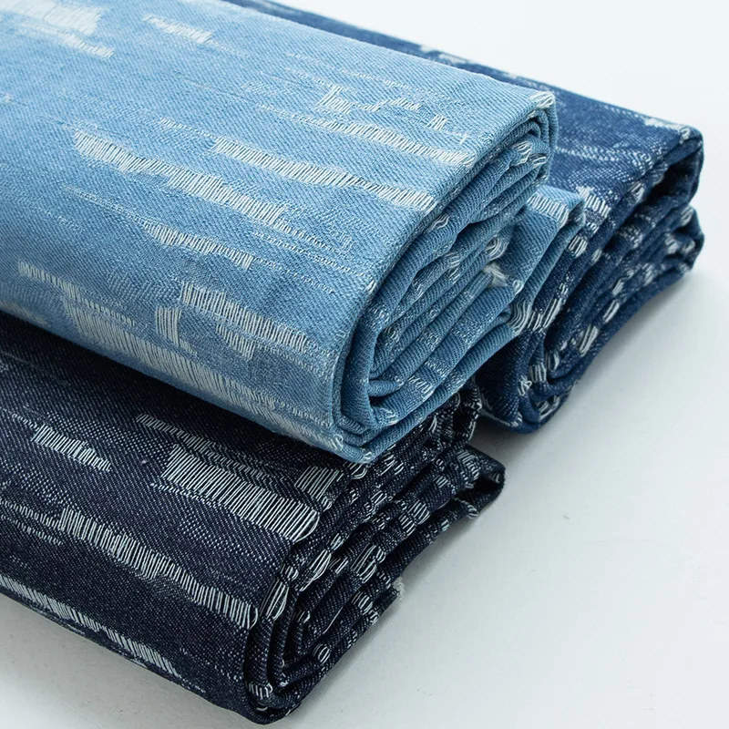 2024 new design comfortable denim pants fabric 100% cotton indigo blue jeans denim fabric