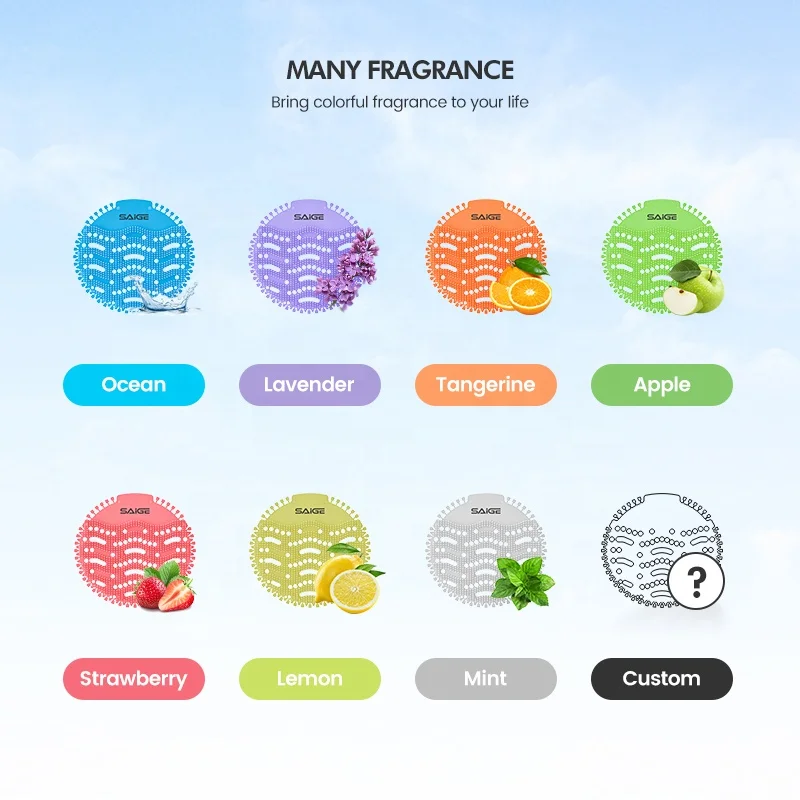 Factory price wholesale custom printed urinal screens deodorizer mat with free sample